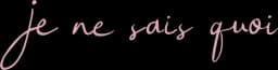 Je ne sais quoi Logo